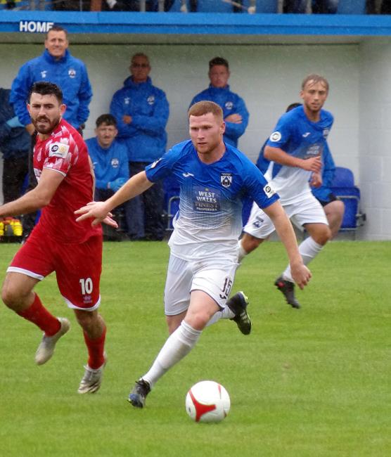 Birthday Lee Jenkins opened the scoring for Haverfordwest County